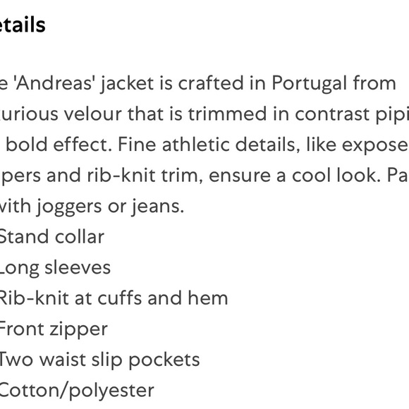 Nili Lotan Andreas Velour Track Jacket - Picture 12 of 12